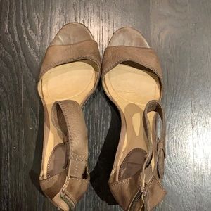 Frye Ankle Strap Wedges